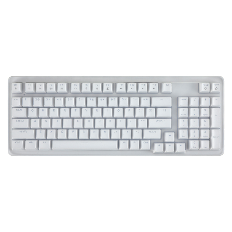 咔咔鱼适用罗技K848机械键盘膜97键有线外接键盘贴游戏办公台式电脑键盘保护膜YU0097灵砚键盘套透明防水尘罩