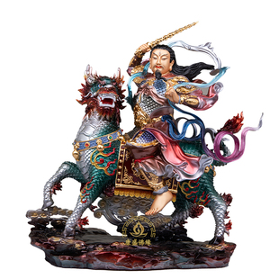 雷祖摆件家用纯铜九天应元雷声普化天尊神像道家供奉雷神大帝佛像