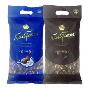 芬兰进口菲泽Fazer牛奶巧克力70%黑巧1公斤大包装婚庆喜糖散装