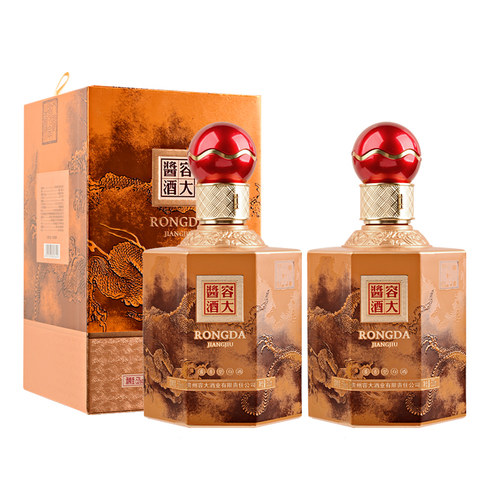【郝鸿峰推荐】容大酱酒53度飞龙在天500ml*2瓶 酱香型白酒礼盒装