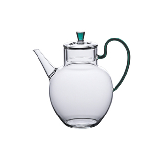九土玻璃执壶花茶壶仿宋手中式泡茶壶带过滤煮茶茶壶围炉冲茶壶