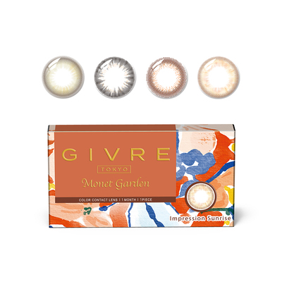 Givre绮芙莉美瞳彩色隐形近视眼镜月抛6片小直径大自然女官网正品