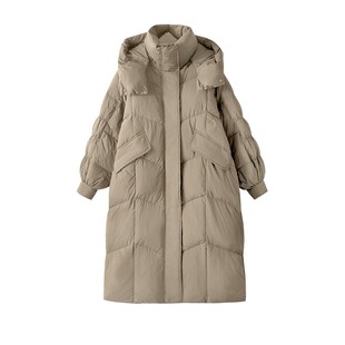 大嘎daga艺术系穿搭2025巨好看冬装极寒高充绒量羽绒服女长款过膝