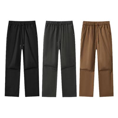 森马纯色宽松直筒裤纯棉工装裤男
