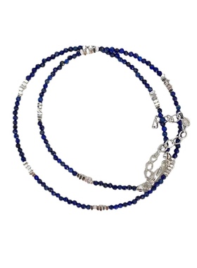 S925银青金石项链原创高级感