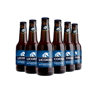 法国进口利库尼 (Licorne)拉格啤酒 250ml*6瓶小瓶