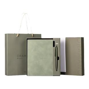 得力笔记本定制礼盒套装商务高档本子和笔精致刻字定做公司学校礼物可印logo大学毕业纪念礼品教师节记事本