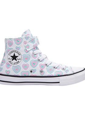Converse匡威儿童鞋女童帆布鞋秋季新款高帮鞋魔术贴A08377C