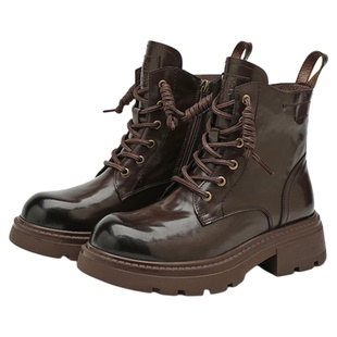 星期六马丁靴女2025新款秋冬短筒靴英伦风厚底短靴女款复古机车靴