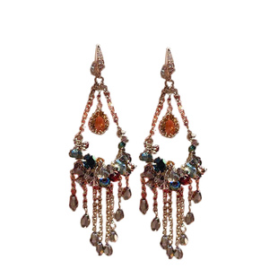 2025年新款复古欧美款子长款流苏耳环耳坠显脸瘦时尚气质耳饰百搭