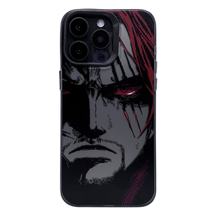 海贼王系列 苹果16plus手机保护套防摔银光灰小米14保护壳原创13动漫二次元周边12手机壳15promax红发香克斯