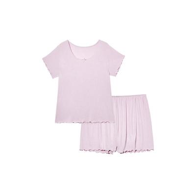 ubras呼呼薰衣草提花纯色家居服