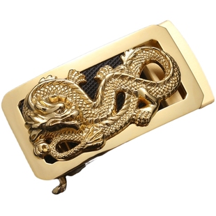 不锈钢18K镀金皮带扣男 腰带扣头配件自动扣高档裤带头单卖压扣