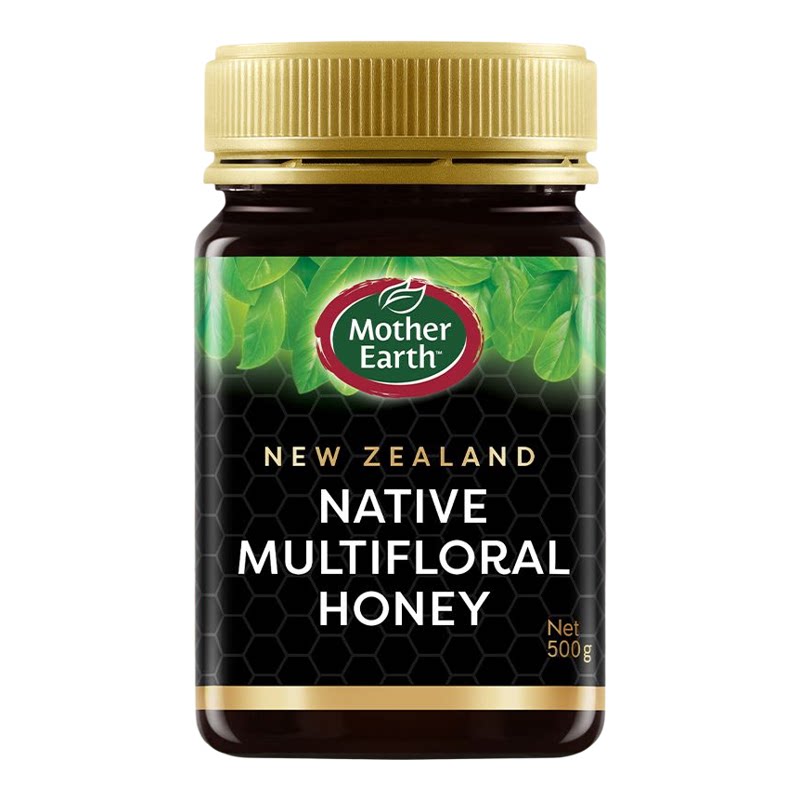 Mother Earth新西兰百花蜂蜜500g天然传统蜂糖天然食用纯天然进口