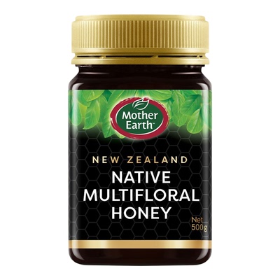 Mother Earth新西兰百花蜂蜜500g天然传统蜂糖天然食用纯天然进口