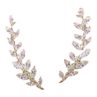 高级时尚小众设计感超闪麦穗耳排耳环精致轻奢排钻耳钉洋气耳饰品