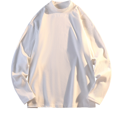 德绒打底衫男秋冬季半高领潮流潮牌加厚内搭百搭纯色男款长袖t恤