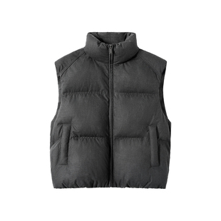 NYHSUGOO/南乙冬季TR色织工艺加厚保暖棉马甲男士55038短款外套