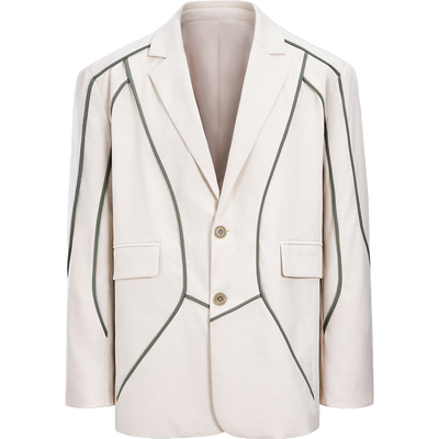 Casoulty绳绣西装休闲西服