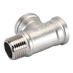 2分3分4分6分304不锈钢三通接头三外丝内外牙螺纹三通水管配件厚