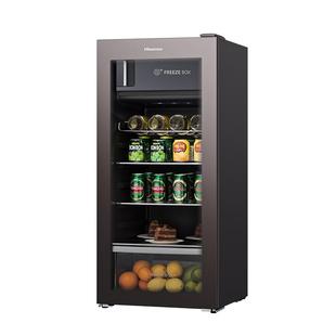 海信125L冰吧家用小型客厅冷藏柜红酒柜茶叶柜商用玻璃门办公室用