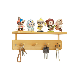 玄关墙上架子置物架小型免打孔隔板入户鞋柜上挂架简易钥匙收纳架