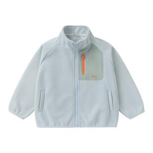 右欧男童女童春秋季外套立领山系户外风儿童休闲简约新款百搭童装