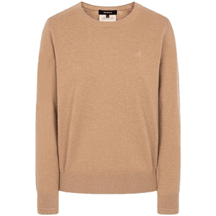 【100%山羊绒】 BEANPOLE滨波 女士亮色系气质优雅圆领毛衣针织衫