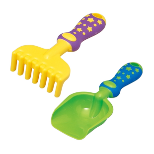 Toyroyal皇室玩具沙滩小工具挖沙铲子耙子儿童海边宝宝挖沙玩具