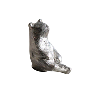 造物星球一一 坐在肩膀陪伴你的颓废熊 叹息熊 给自己放个假 纯银