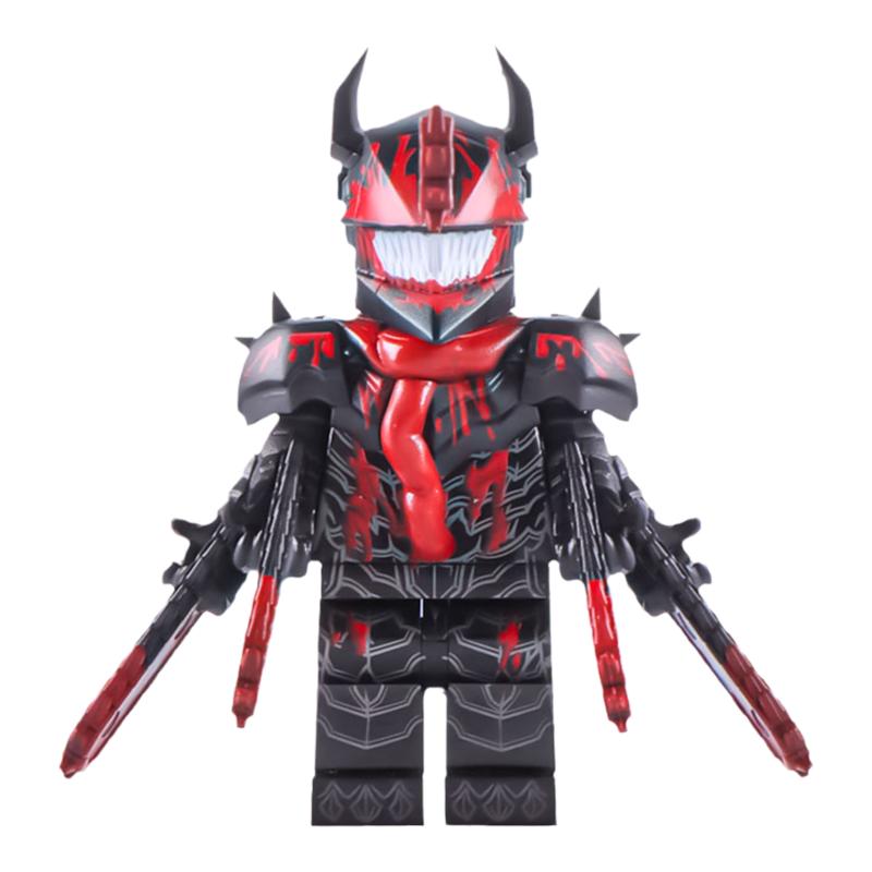 国产第三方积木电锯恶魔WM2565链锯人2diy网红款儿童拼装人仔玩具