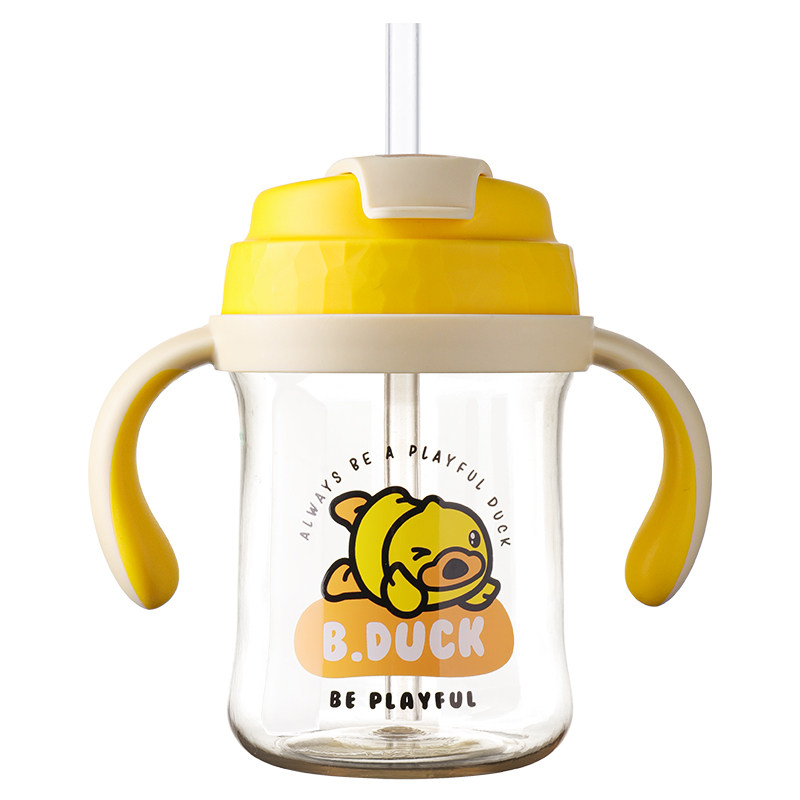小黄鸭PPSU400ML两用可爱吸管杯