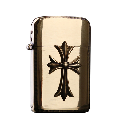 天使之翼十字架蟒蛇皮打火机