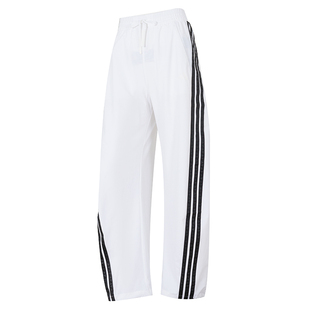 Adidas阿迪达斯裤子女款2026夏季新款宽松轻薄直筒运动裤阔腿裤