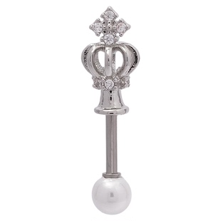 心美眼2025甜美皇冠耳坠耳钉恶魔高高耳位耳骨立体杆可换钛合金钉