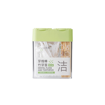 牙线棒牙签一次性双头便携竹制随身食品级优质家用二合一新款毛竹