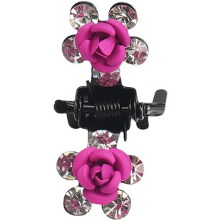 清仓小号抓夹女宝宝小星星夹子水钻玫瑰花盘发抓固定头发儿童头饰