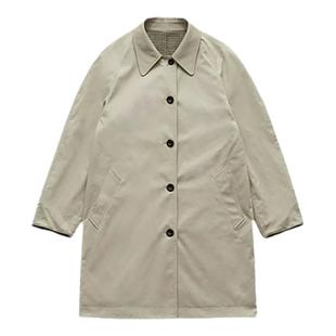 【现货】韩国the barnnet八奶风衣复古中长款百搭两面穿大衣外套