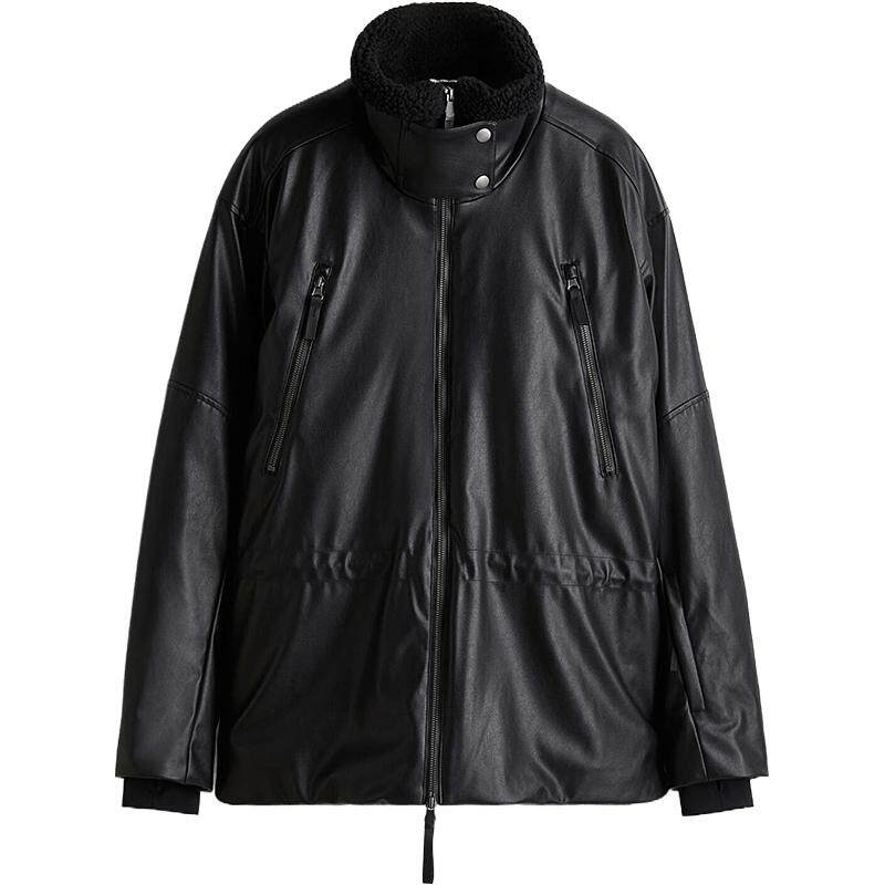 【H&M MOVE ThermoMove™】女装运动棉衣冬面料涂层滑雪服1256244