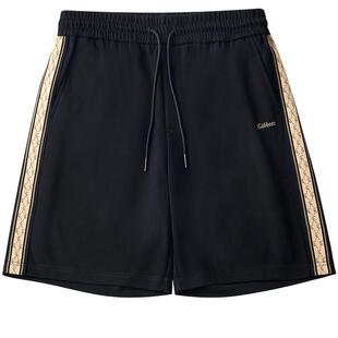 【宽松舒适】卡宾老花织带休闲短裤男年夏季运动五分卫裤