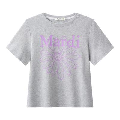MARDI官方正品大雏菊时尚短袖T恤修身显瘦正肩2026夏季新款上衣女