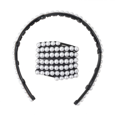 珍珠折叠发箍旅行可伸缩便捷头箍