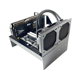 开放式机箱matx卧式atx桌面异性个性itx小机箱eatx水冷台式机箱