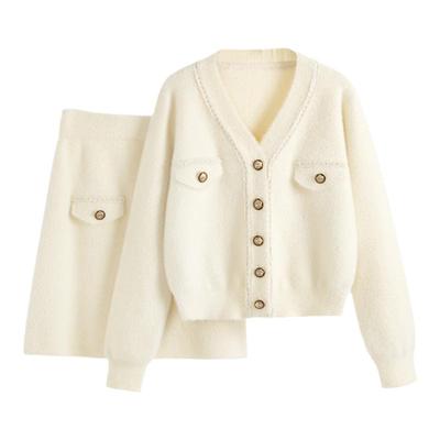 小香风秋冬季穿搭时尚休闲套装