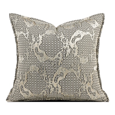 柏洛斯灰色客厅沙发靠垫床头抱枕