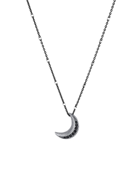 tokokkino 2025年新款小众设计月亮轨迹925银项链百搭锁骨链
