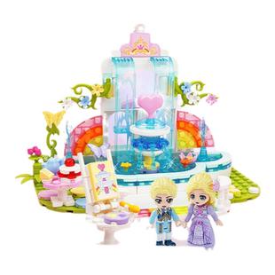 启蒙积木奇妙玩具莉娅公主独角兽马车拼装益智模型摆件女孩礼物