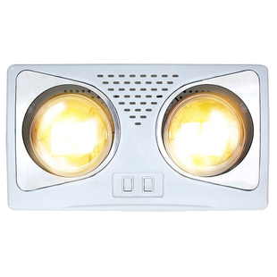 双灯取暖家用 壁挂式浴霸 挂壁式两灯三灯卫生间浴室防爆防水灯泡