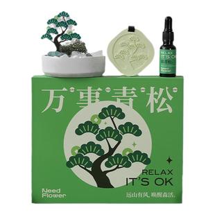 万事青松无火香薰礼盒创意晶石香氛小众扩香石摆件持久留香伴手礼