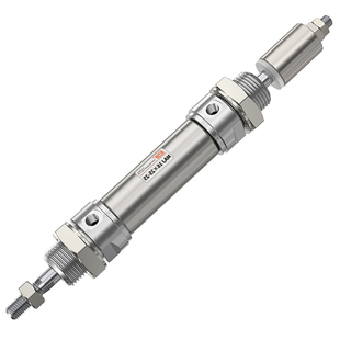 小型气动行程可调不锈钢迷你气缸MAJ16/20/25/32/40X100-25-50SCA